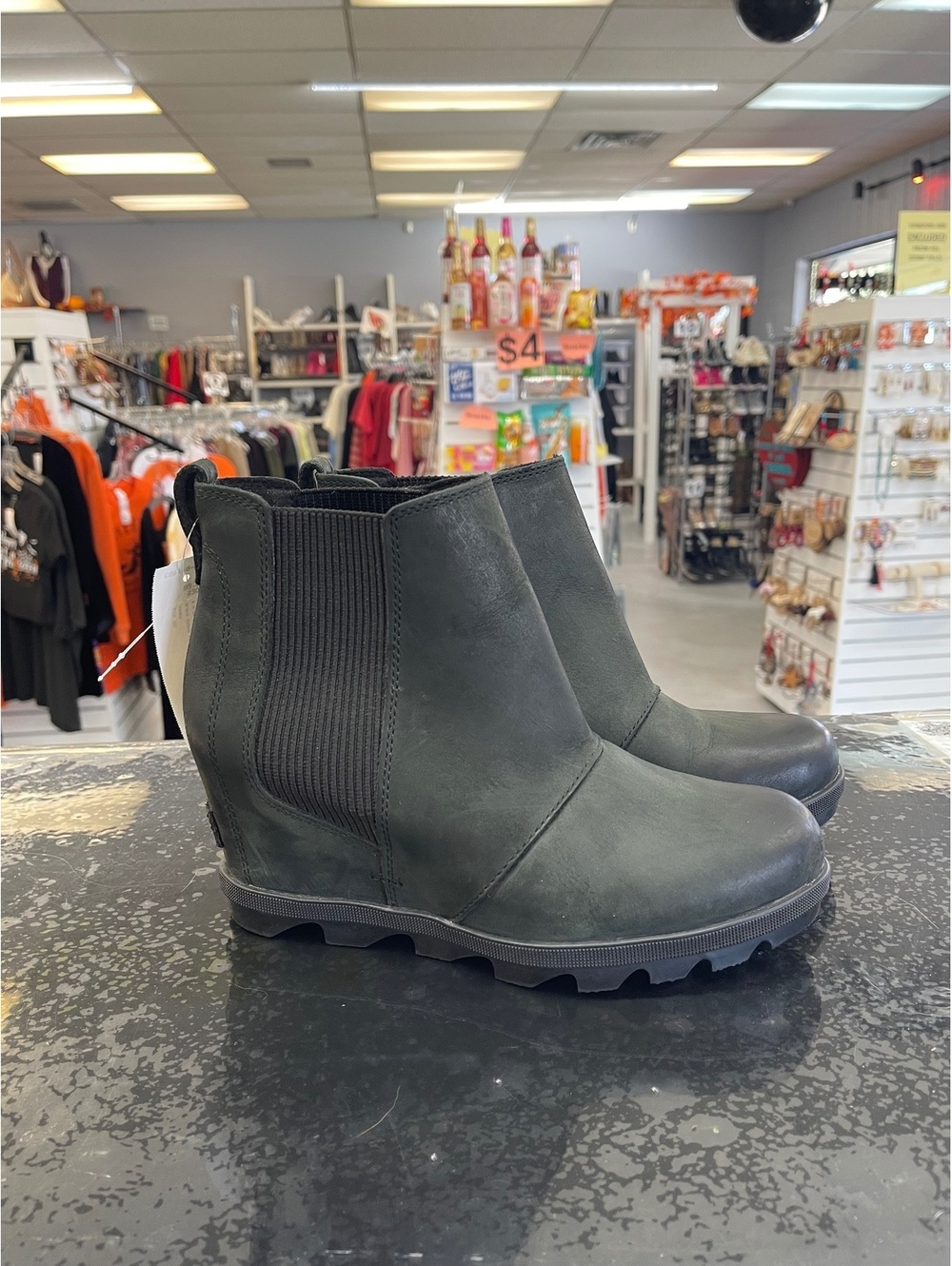Sorel Joan Rhapsody Chelsea Wedge Boot - Women's Black Ankle Boots [COPY]